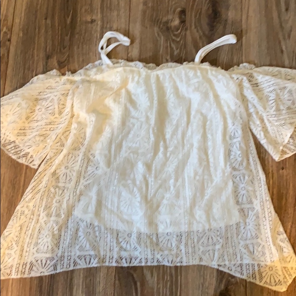 Lacy off the shoulder top
